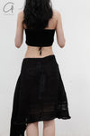SWAYING/KNIT Crochet Backless Dress SW22SSL38 Black
